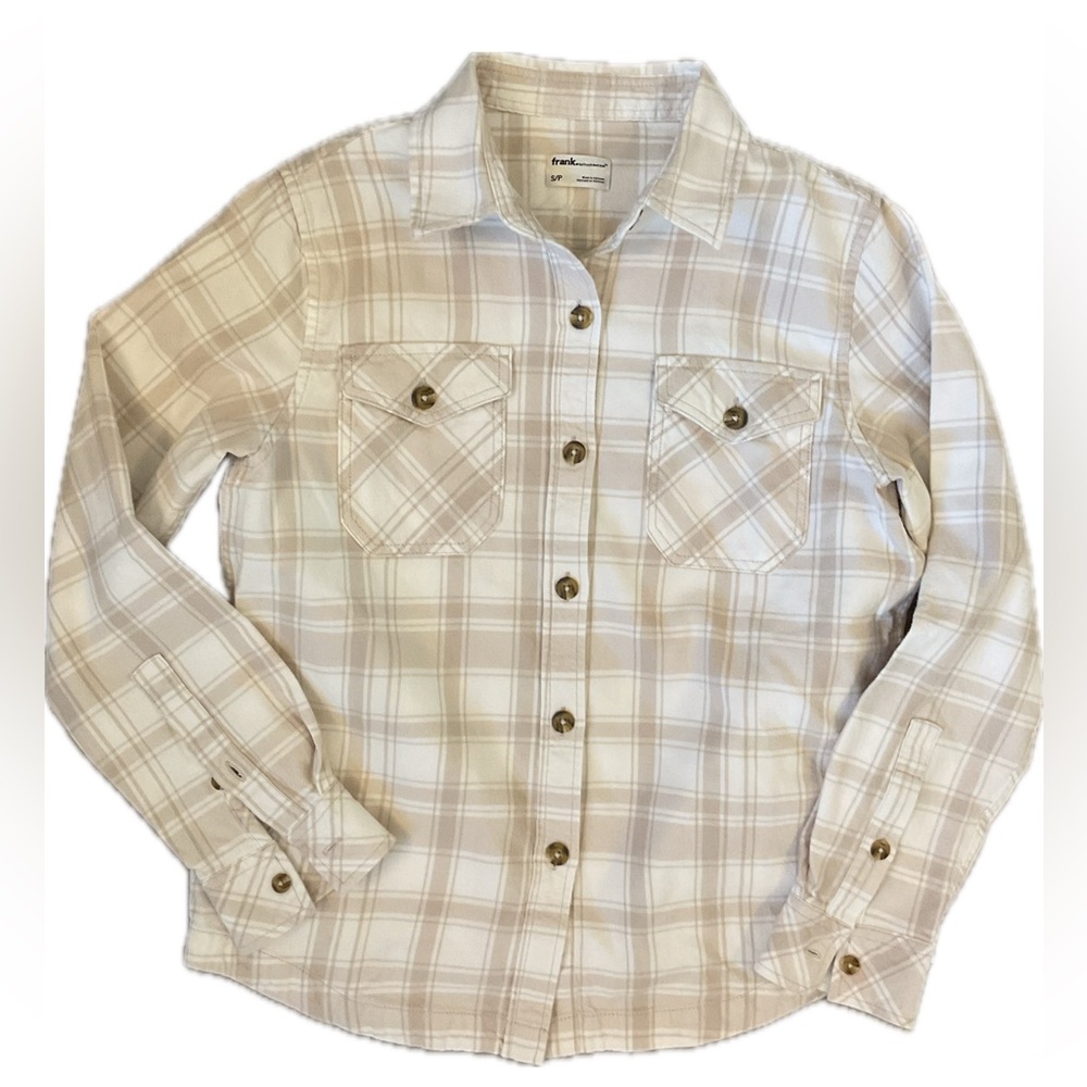 FRANK By Frank & Oak Organic Button Down  Top/Coverup